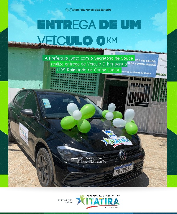 Prefeitura entrega carro 0km para a UBS Raimundo da Cunha Junior