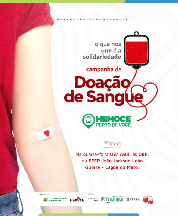 Campanha de doação de Sangue em Itatira.